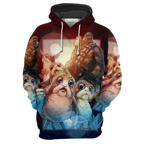Star Wars Porgs Are Friends Not Food  Movie 3D Hoodie