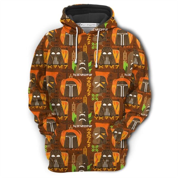 Star Wars Tiki Art Funny  Movie 3D Hoodie