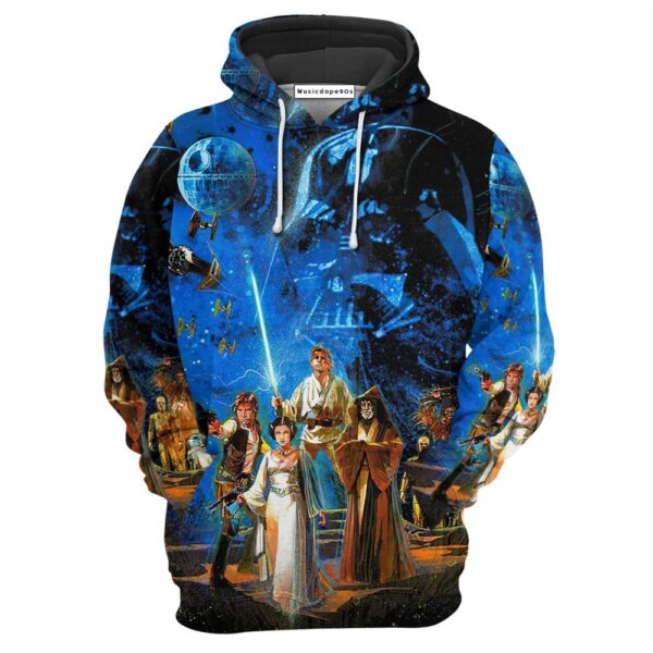 Starwars Cool Vintage Style  Movie 3D Hoodie