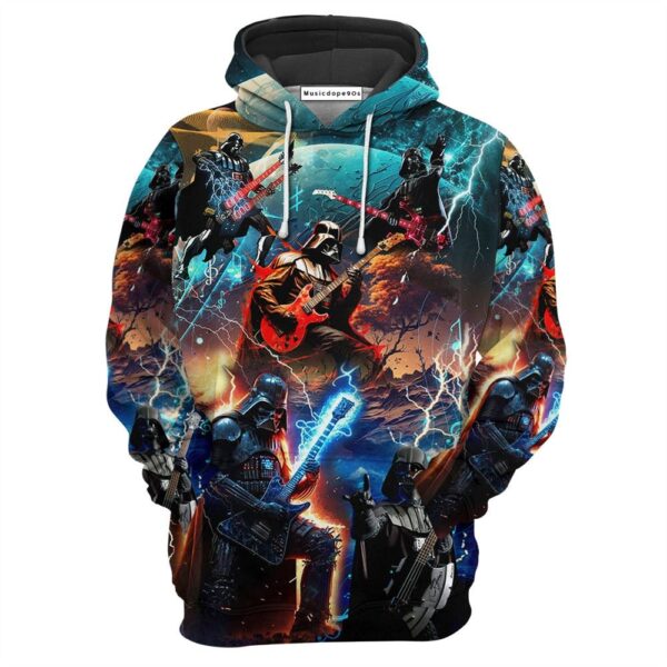 Starwars Darth Vader Playing Guitar  Movie 3D Hoodie