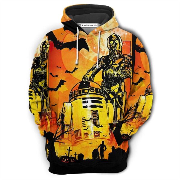 Starwars Halloween R2 Movie 3D Hoodie