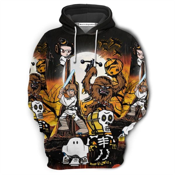 Starwars Halloween Spooky Star Wars Comics  Movie 3D Hoodie