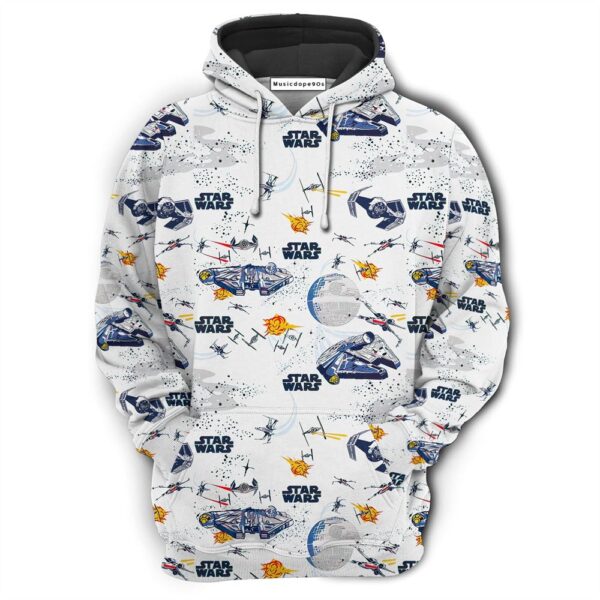 Starwars Space Ship  Movie 3D Hoodie