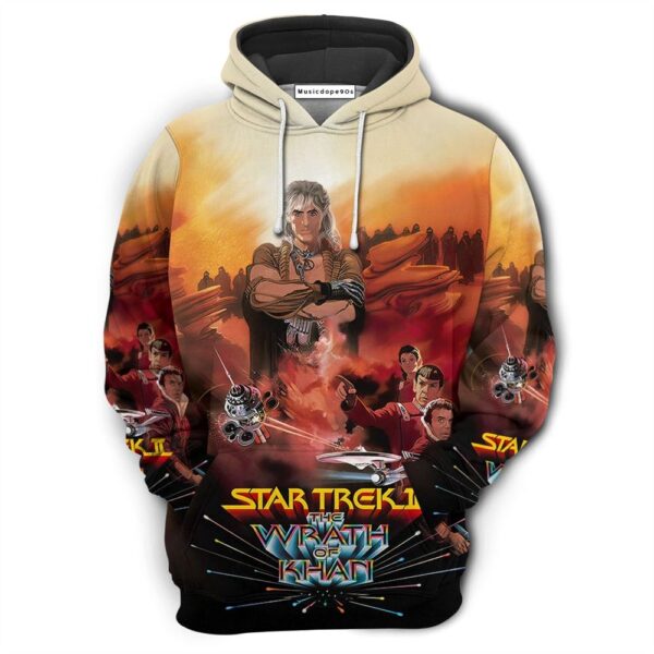 The Wrath Of Khan St  Movie 3D Hoodie