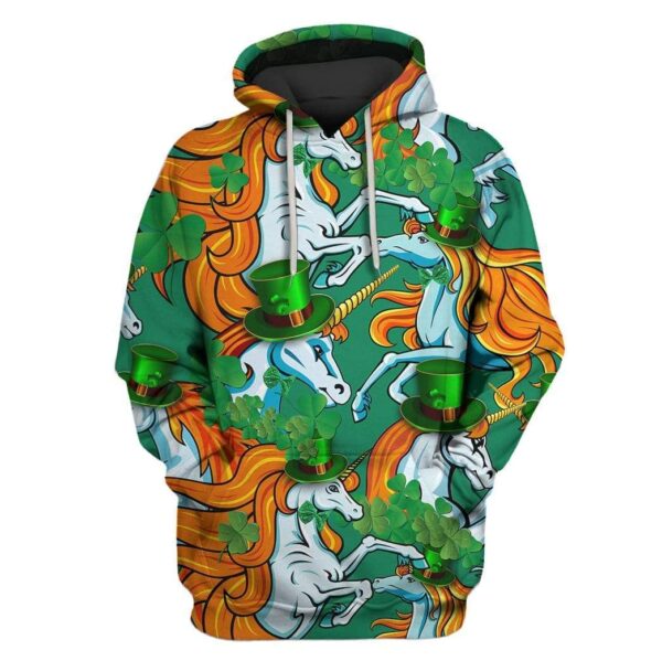 Unicorn On St. Patrick’s Day Custom T-Shirt – Hoodies Apparel