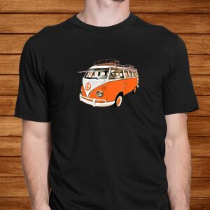 Vintage German Camper Van Micro Bus Surfer Van Retro Hippie Shirt 1