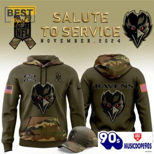 2024 Baltimore Ravens Camo Salute…