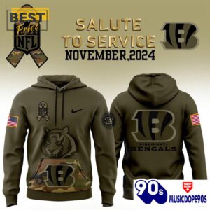 2024 Cincinnati Bengals Camo Salute…