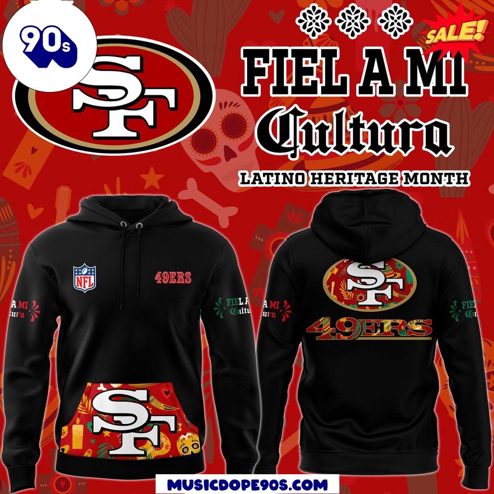 2024 Men’s San Francisco 49ers Fiel A Mi Latino Hoodie 2024 Men’s San Francisco 49ers Fiel A Mi Latino Hoodie