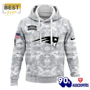 2024 New England Patriots Salute To Service Hoodie, Cap