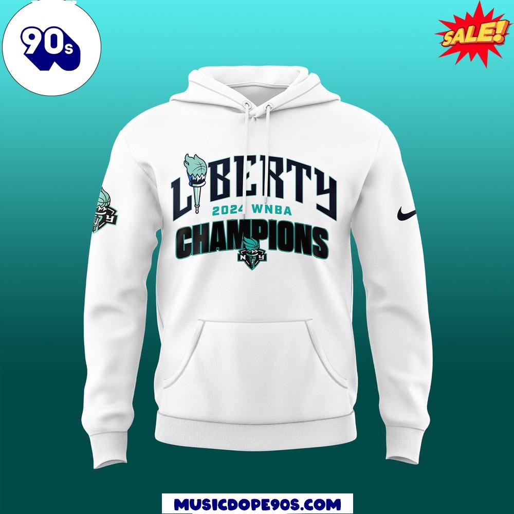 2024 NY Liberty White Pullover Hoodie Final Champions Edition 2024 NY Liberty White Pullover Hoodie Final Champions Edition