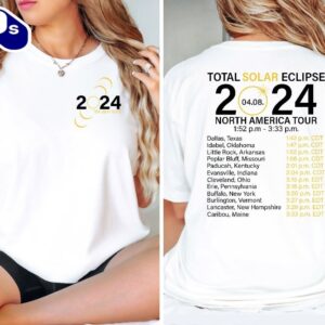 2024 Total Solar Eclipse North America Tour Shirt Astronomy Lover Tshirts