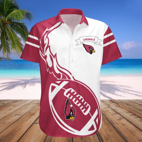 Arizona Cardinals Hawaii Shirt Flame Ball  NFL