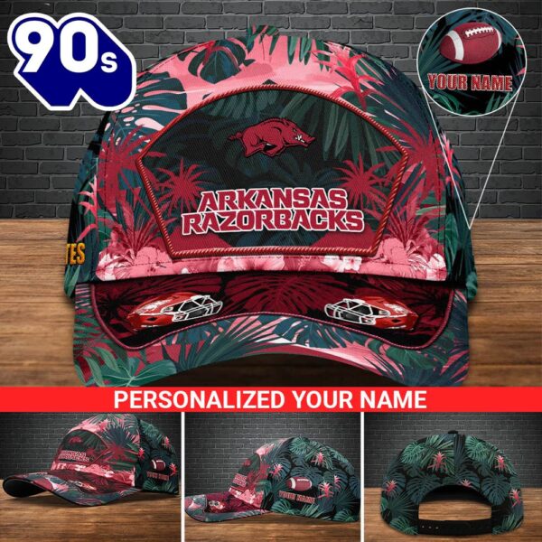 Arkansas Razorbacks Football Team Cap Personalized Your Name NCAA Cap
