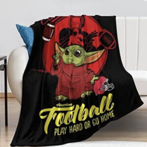 Baby Yoda Flannel Football Throw…
