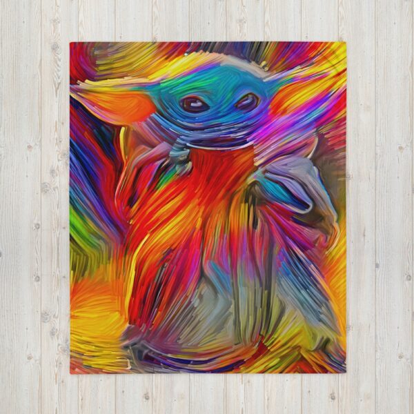 Baby Yoda The Child Throw Blanket Beautiful Multicolored The Child Blanket