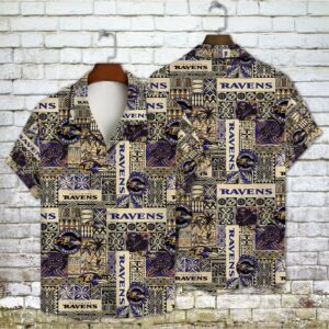 Baltimore Ravens Themed Classic Hawaiian…