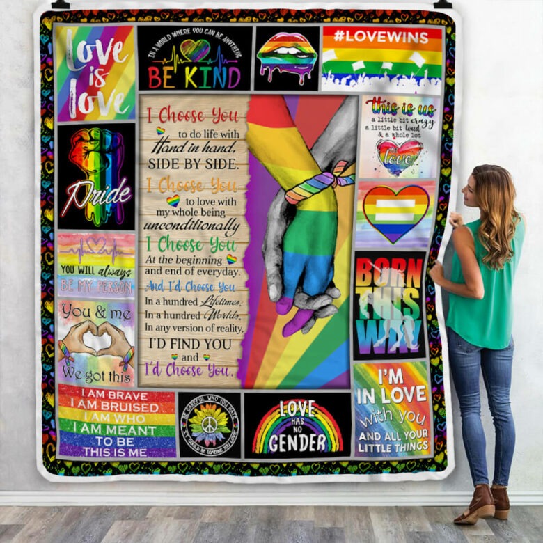 Blanket For Lgbt, Pride Blanket Love Is Love Rainbow Blankets For Couple Gay Man, Love Has No Gender Blankets Blanket For Lgbt, Pride Blanket Love Is Love Rainbow Blankets For Couple Gay Man, Love Has No Gender Blankets