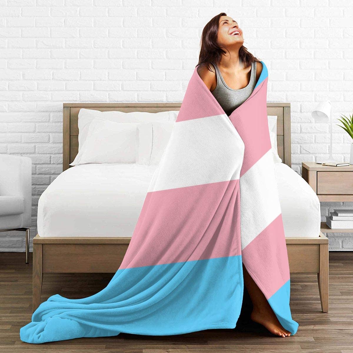 Blanket Transgender Pride Flag Lgbt Throw Blanket Ultra Soft Blanket For Trans, Trans Gift Blanket Transgender Pride Flag Lgbt Throw Blanket Ultra Soft Blanket For Trans, Trans Gift