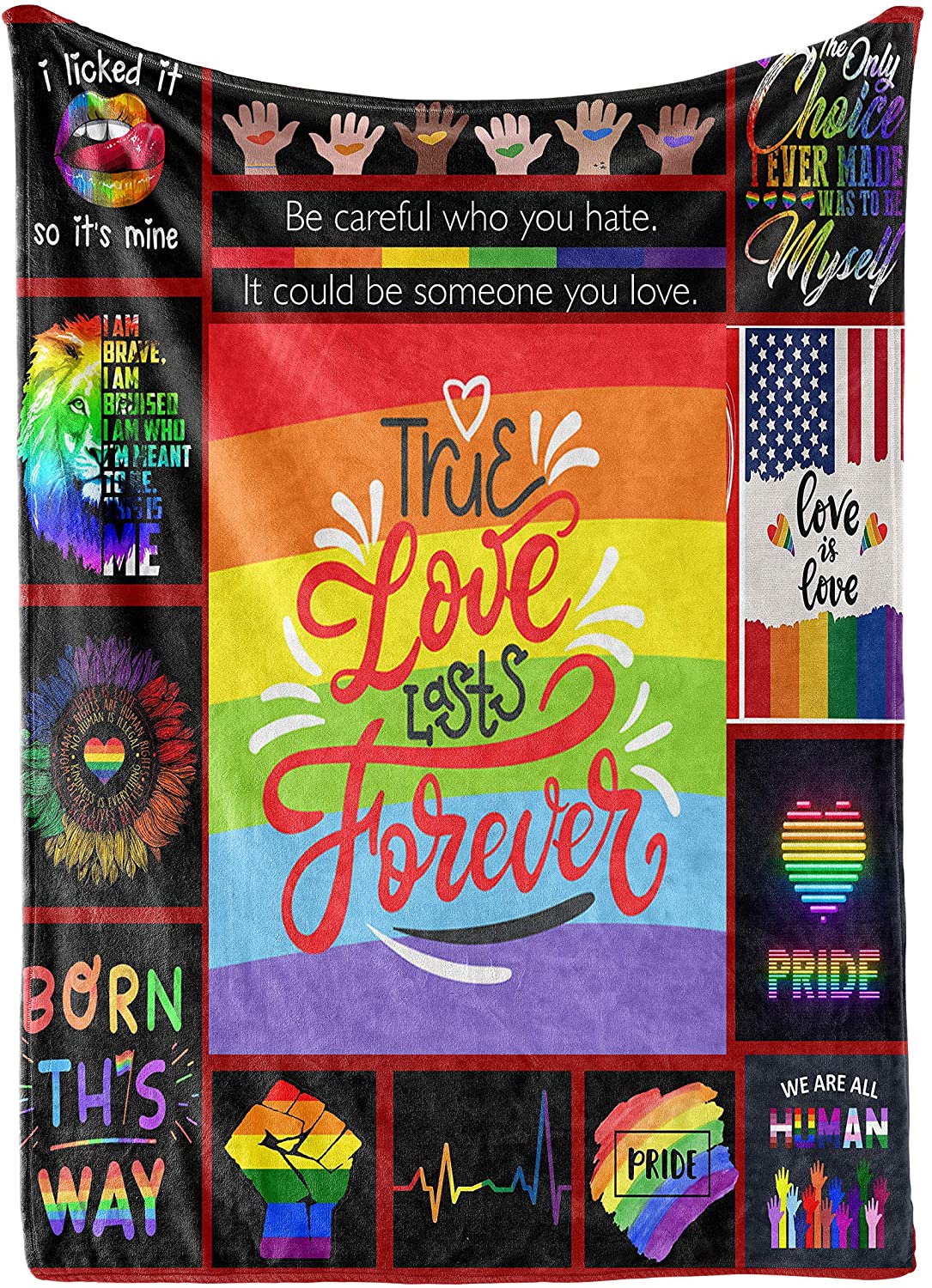 Blankets Lgbt Gay Pride, I Lick It So It'S Mine Love Is Love Pride Blanket For Lgbtq Blankets Lgbt Gay Pride, I Lick It So It'S Mine Love Is Love Pride Blanket For Lgbtq