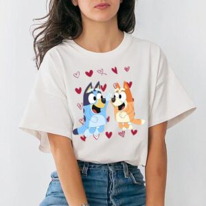 Bluey Heart Design Valentine Unisex…