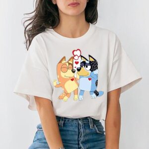 Bluey Shirt Adult Couple Valentine…