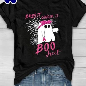 Breast Cancer Is Boo Sheet Halloween Ghost – Breast Cancer Awareness Shirt