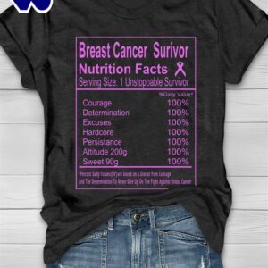 Breast Cancer Nutrition Facts – Breast Cancer Awareness Shirt
