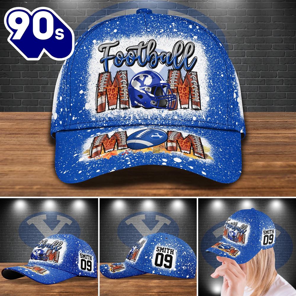 Byu Cougars Bleached Cap Custom Your Name And Number NCAA Cap Byu Cougars Bleached Cap Custom Your Name And Number NCAA Cap