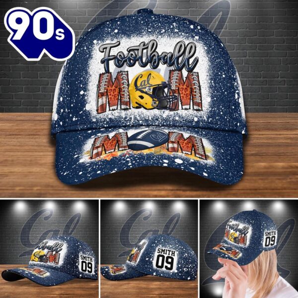 California Golden Bears Bleached Cap Custom Your Name And Number NCAA Cap