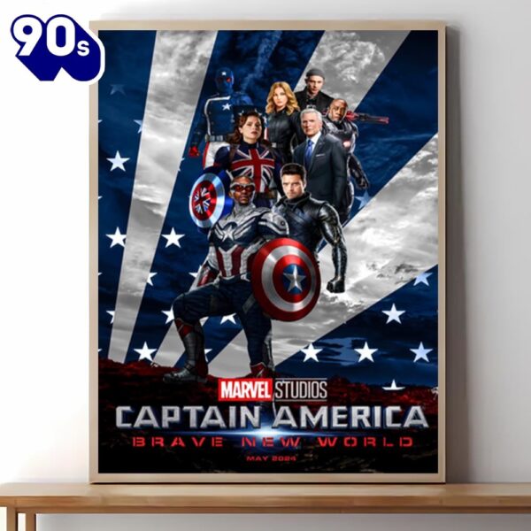 Captain America Brave New World Movie Poster Wall Art