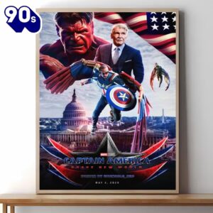 Captain America Brave New World Poster Canvas