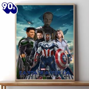 Captain America Brave New World Poster Canvas Wall Art