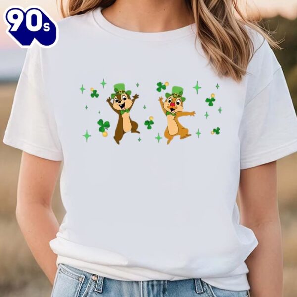 Chip And Dale Patricks Day Shirt Disney Shamrock Shirt