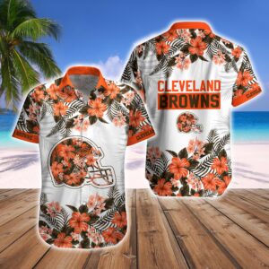 Cleveland Browns Tropical Hawaiian Fan…