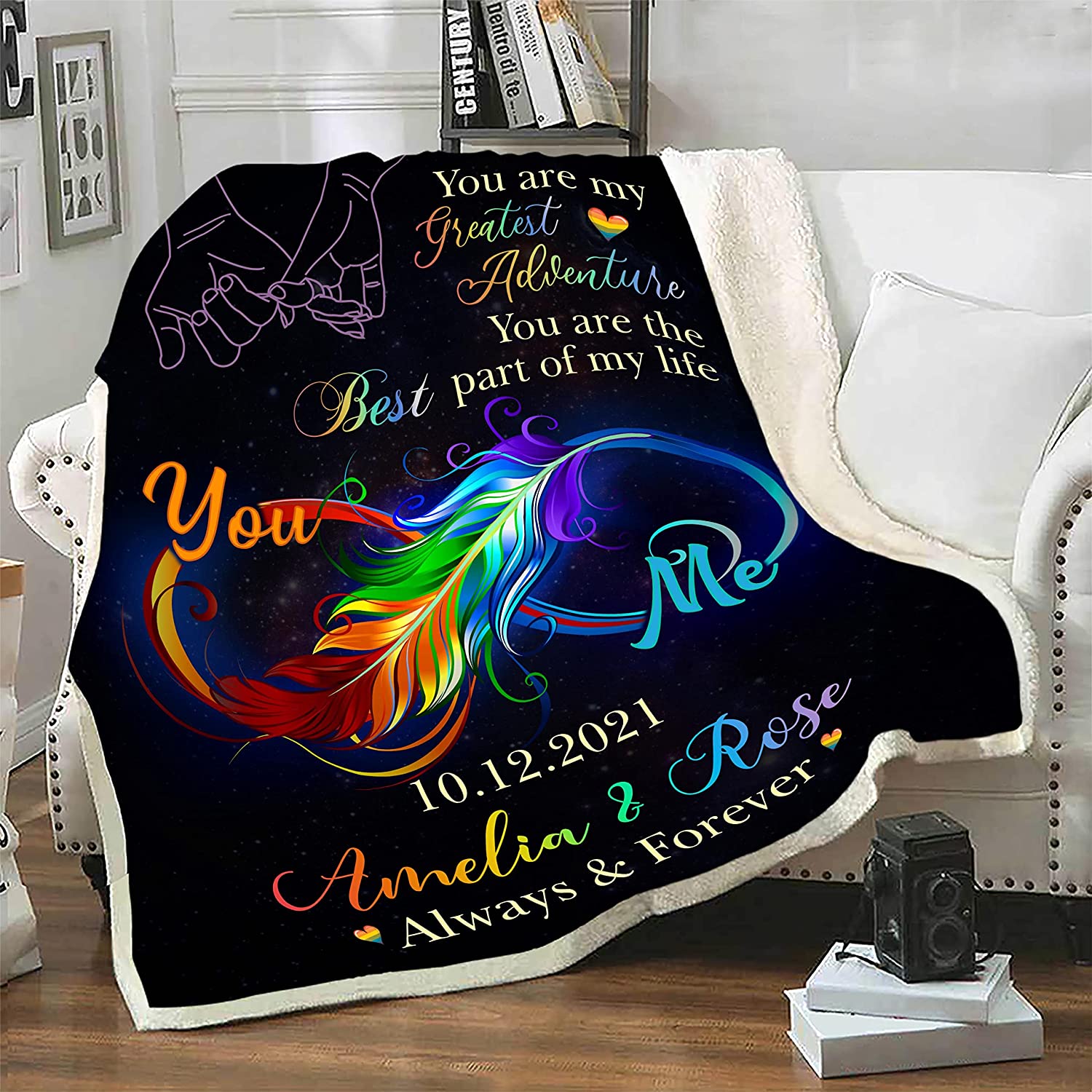 Custom Lgbt Blanket For Couple Lesbian Gift For Couple Gaymer You Are The Best Party Of My Life Blankets Custom Lgbt Blanket For Couple Lesbian Gift For Couple Gaymer You Are The Best Party Of My Life Blankets