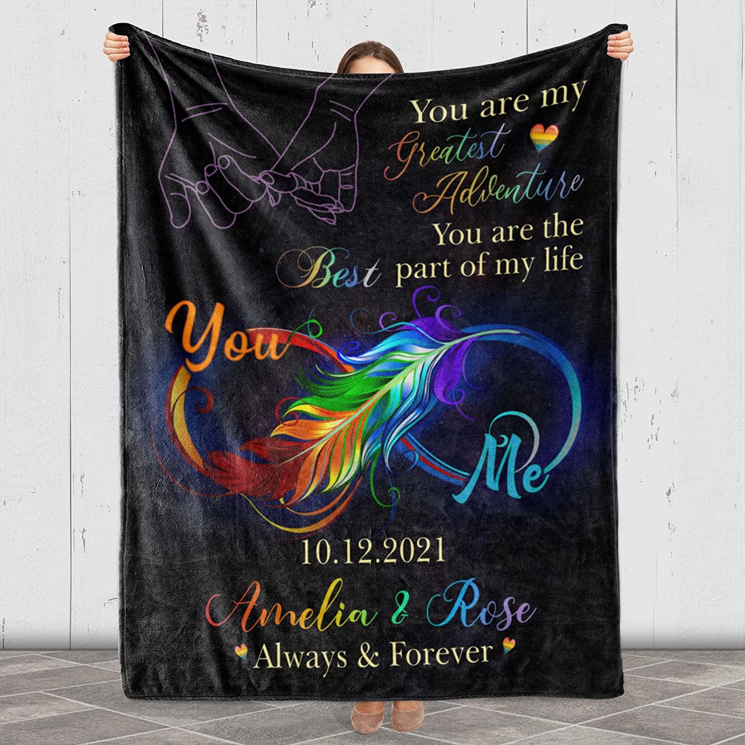 Custom Lgbt Blanket For Couple Lesbian Gift For Couple Gaymer You Are The Best Party Of My Life Blankets Custom Lgbt Blanket For Couple Lesbian Gift For Couple Gaymer You Are The Best Party Of My Life Blankets