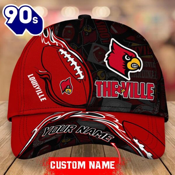 Custom Louisville Cardinals Unisex Adults Adjustable Snapback Sportswear  NCAA Cap