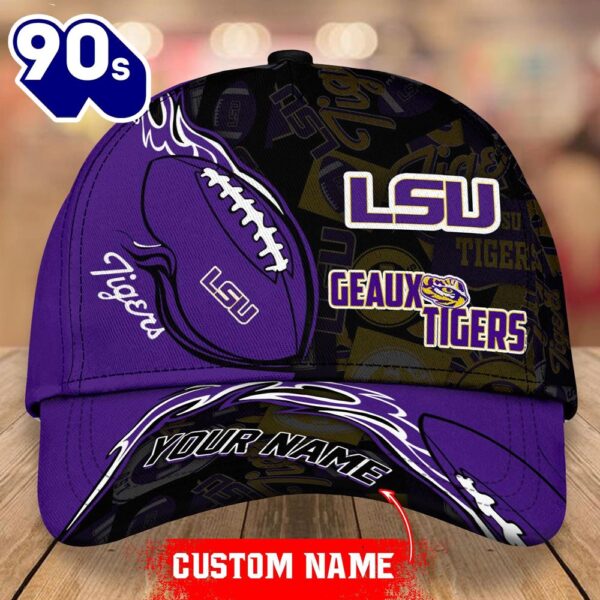 Custom Lsu Tigers Unisex Adults Adjustable Snapback Sportswear  NCAA Cap