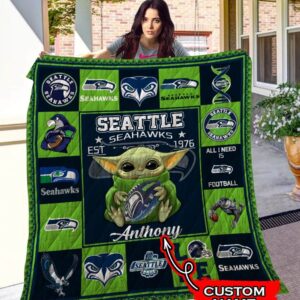 Custom Name Baby Yoda Seattle…