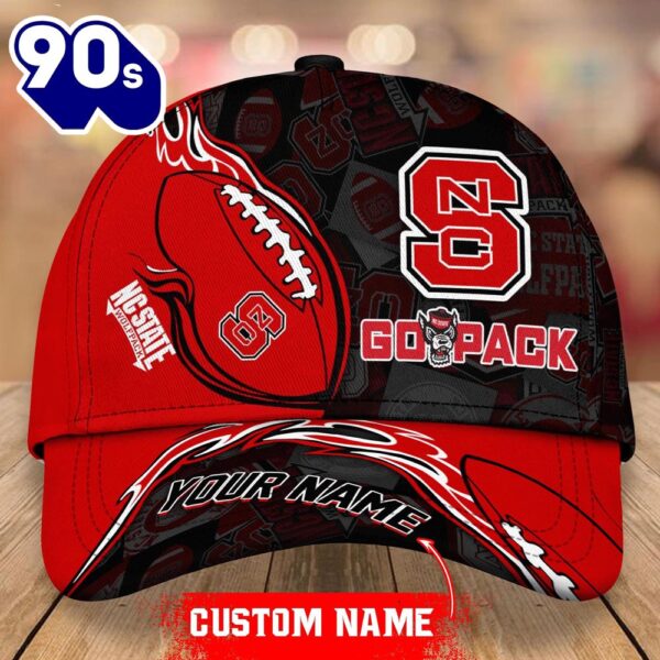 Custom Nc State Wolfpack Unisex Adults Adjustable Snapback Sportswear  NCAA Cap