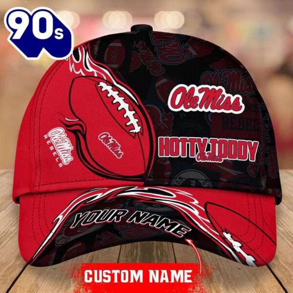 Custom Ole Miss Rebels Unisex Adults Adjustable Snapback Sportswear  NCAA Cap