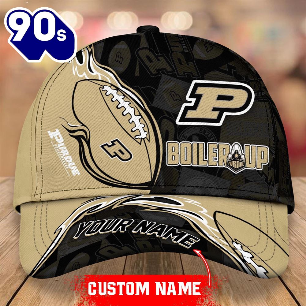 Custom Purdue Boilermakers Unisex Adults Adjustable Snapback Sportswear NCAA Cap Custom Purdue Boilermakers Unisex Adults Adjustable Snapback Sportswear NCAA Cap