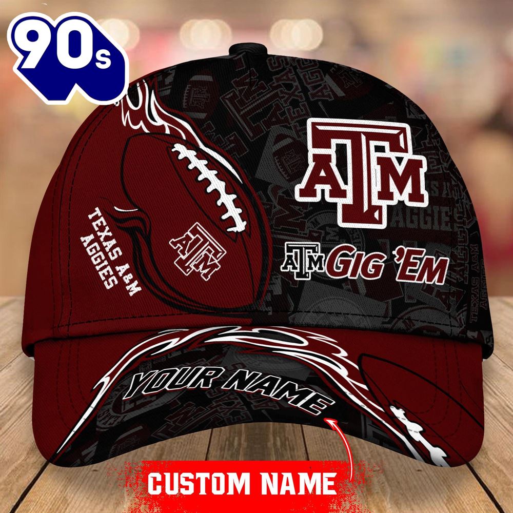 Custom Texas A&M Aggies Unisex Adults Adjustable Snapback Sportswear NCAA Cap Custom Texas A&M Aggies Unisex Adults Adjustable Snapback Sportswear NCAA Cap