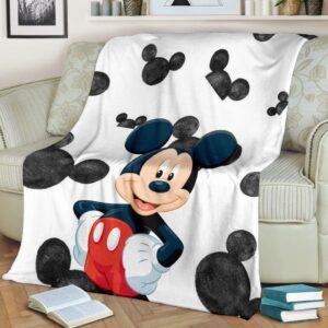 Cute Mickey Mouse Fleece Blanket For Bedding Decor Fans 2