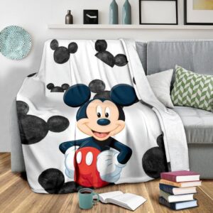 Cute Mickey Mouse Fleece Blanket For Bedding Decor Fans 3