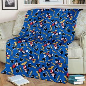 Cute Pattern Mickey Fleece Blanket For Bedding Decor Fans 1 Cute Pattern Mickey Fleece Blanket For Bedding Decor Fans 2