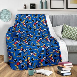 Cute Pattern Mickey Fleece Blanket For Bedding Decor Fans 2 Cute Pattern Mickey Fleece Blanket For Bedding Decor Fans 3