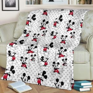 Cute Pattern Mickey Mouse Fleece Blanket Fans 1 Cute Pattern Mickey Mouse Fleece Blanket Fans 2