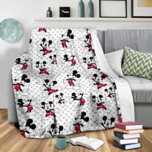 Cute Pattern Mickey Mouse Fleece Blanket Fans 2 Cute Pattern Mickey Mouse Fleece Blanket Fans 3